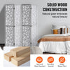 VEVOR Wood Room Divider, 4 Panel Wood Folding Privacy Screen, 66.9 Inches Tall Indoor Carved Wooden Partition, Portable Decoration Screen, for Room Separation, Home, Office, Restaurant & Bedroom