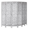 VEVOR Wood Room Divider, 6 Panel Wood Folding Privacy Screen, 66.9 Inches Tall Indoor Carved Partition Divider, Portable Decoration Screen, for Room Separation, Home, Office, Restaurant & Bedroom