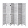 VEVOR Wood Room Divider, 6 Panel Wood Folding Privacy Screen, 66.9 Inches Tall Indoor Louvered Wooden Partition, Portable Decoration Screen, for Room Separation, Home, Office, Restaurant & Bedroom