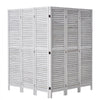 VEVOR Wood Room Divider, 6 Panel Wood Folding Privacy Screen, 66.9 Inches Tall Indoor Louvered Wooden Partition, Portable Decoration Screen, for Room Separation, Home, Office, Restaurant & Bedroom