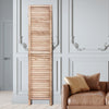 VEVOR Wood Room Divider, 8 Panel Wood Folding Privacy Screen, 66.9 Inches Tall Indoor Louvered Partition Divider, Portable Decoration Screen, for Room Separation, Home, Office, Restaurant & Bedroom