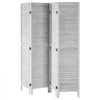 VEVOR Wood Room Divider, 4 Panel Folding Privacy Screen, 66.9 Inches Tall Indoor Wooden Partition, Portable Decoration Screen, for Room Separation, Home, Office, Restaurant & Bedroom (Light Grey)