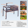 VEVOR Tortoise Habitat, Wooden Tortoise House Indoor & Outdoor, Rolling Tortoise Enclosure with Light Stand, Reptile Enclosure Small Animal Cage with Stand Legs, Wheels, for Gecko, Lizard, Snake