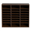 VEVOR Literature Organizers, 24 Compartments Office Mailbox with Adjustable Shelves, Wood Literature Sorter 29x12x24.4 inches for Office, Home, Classroom, Mailrooms Organization, EPA Certified, Brown