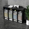 VEVOR Wood Literature Organizer, 36 Compartments, File Sorter with Removable Shelves, Mailboxes Slot for Office Home Classroom Mailrooms Organization, EPA Certified, Black