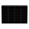 VEVOR Wood Literature Organizer, 36 Compartments, File Sorter with Removable Shelves, Mailboxes Slot for Office Home Classroom Mailrooms Organization, EPA Certified, Black