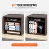 VEVOR Literature Organizers, 5 Compartments Office Mailbox with Adjustable Shelves, Wood literature sorter 13.9x12x13 inches for Office, Home, Classroom, Mailrooms Organization, EPA Certified, Brown