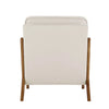 VEVOR Accent Chair, Mid Century Modern Armchair with Solid Wood Frame and Non-Slip Legs, Upholstered Leisure Chair with Linen Fabric and 5.7 in Thickened Cushion, for Living Room, Bedroom, Office