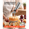 VEVOR Professional 304 Stainless Steel Whipped Cream Dispenser 500ml, Leak-Free Whipped Cream Maker, Whip Cream Canister with 3 Decorating Nozzles & Cleaning Brush, N₂O Chargers (Not Included)