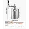 VEVOR Nitro Cold Brew Coffee Maker 135 oz Nitrogen Dispenser System, Home Brew Coffee Keg, Portable Nitrogen Infuser with Dispenser and Pressure Relieving Valve, Gift for Coffee Lovers