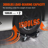 VEVOR Wheel Dolly, 3000 lbs/1360 kg Car Dollies, Wheel Dolly Car Tire Stake Set of 2 Piece, Heavy-duty Car Tire Dolly Moving Cars, Trucks, Trailers, Motorcycles, and Boats