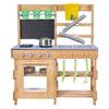 VEVOR Mud Kitchen, Outdoor Mud Kitchen for Kids, Wood Outdoor Play Kitchens with Stoves, Hooks, Sinks, Planting Shovels, Spatulas, Handle, Cookware Pots and Accessories, Play with Water and Sand