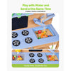 VEVOR Mud Kitchen, Outdoor Mud Kitchen for Kids, Wood Outdoor Play Kitchens with Stoves, Hooks, Double Sinks, Planting Shovels, Spatulas, Cookware Pots and Accessories, Play with Water and Sand