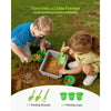 VEVOR Mud Kitchen, Outdoor Mud Kitchen for Kids, Wood Outdoor Play Kitchens with Spoons, Sink, Tank, Sunshade Canopy, Shovels, Cookware Pots and Accessories, Wooden Play Kitchens for Home, Lawn