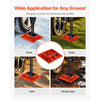 VEVOR High Lift Jack Base and Handle Keeper, 11.6" x 11.6" Off Road Jack Stand Base with 7000 Pound Capacity, Heavy-Duty Farm Jacks Support Stand for Most Jacks with 7.3" x 4.7" Base, Red