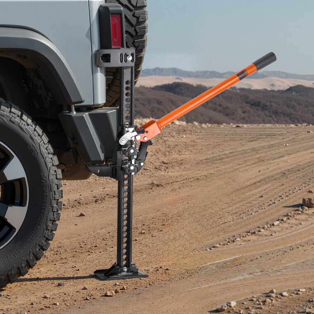 VEVOR Farm Jack, 42" Utility High Lift Farm Jack, 3.18 Ton (7,000 lbs) Capacity Ratcheting Off Road Utility Jacks, Heavy-Duty Lift Jacks with 5.12"-36.6" Lifting Range for Tractor, Truck, SUV