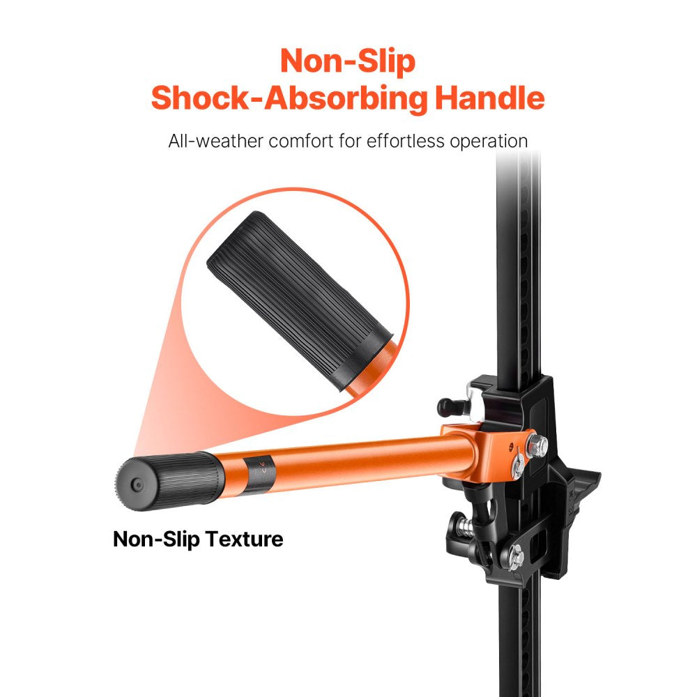 VEVOR Farm Jack, 48" Utility High Lift Farm Jack, 3.18 Ton (7,000 lbs) Capacity Ratcheting Off Road Utility Jacks, Heavy-Duty Lift Jacks with 5.12"-42.5" Lifting Range for Tractor, Truck, SUV