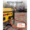 VEVOR 50 Amp Generator Cord, 25 Feet, 125/250V RV Power Cord NEMA 14-50P to SS2-50R with Twist Lock, Grip Handle, Heavy Duty 6AWG/3 + 8AWG/1 Generator Cable, for RV Camper Generator to House, Orange