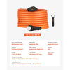 VEVOR 50 Amp Generator Cord, 75 Feet, 125/250V RV Power Cord NEMA 14-50P to SS2-50R with Twist Lock, Grip Handle, Heavy Duty 6AWG/3 + 8AWG/1 Generator Cable, for RV Camper Generator to House, Orange