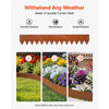 VEVOR Corten Steel Landscape Edging, 6-Pack 40 x 6 Inch Metal Edging for Landscaping with 8 Connecting Plates, Bendable Metal Garden Edge Border for Flower Bed, Yard Pathway, Rust