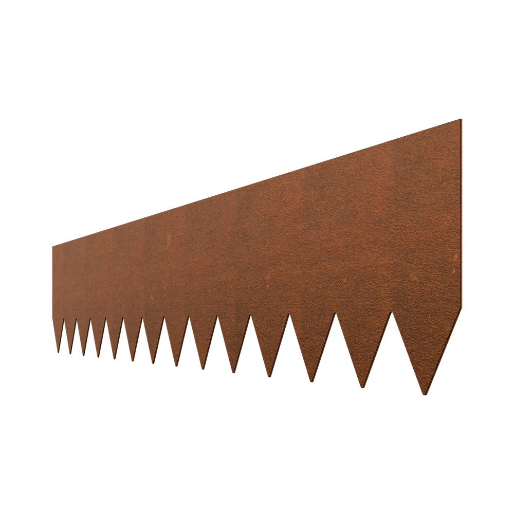 VEVOR Steel Landscape Edging, 6 Packs 40 x 8 in Weather-Resistant & Pre-Rust Metal Landscape Edging, Bendable Garden Edging Border, Lawn Edging for Flower Bed Yard Pathway Divider