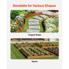 VEVOR Steel Landscape Edging, 6 Packs 40 x 8 in Weather-Resistant & Pre-Rust Metal Landscape Edging, Bendable Garden Edging Border, Shark Spike, Lawn Edging for Flower Bed Yard Pathway Divider