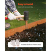 VEVOR Steel Landscape Edging, 6 Packs 40 x 8 in Weather-Resistant & Pre-Rust Metal Landscape Edging, Bendable Garden Edging Border, Shark Spike, Lawn Edging for Flower Bed Yard Pathway Divider