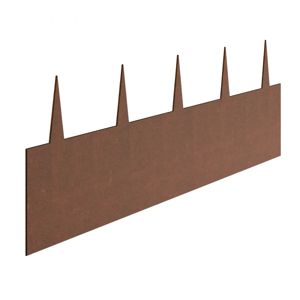 VEVOR Steel Landscape Edging, 6 Packs 40 x 8 in Weather-Resistant & Pre-Rust Metal Landscape Edging, Bendable Garden Edging Border, Shark Spike, Lawn Edging for Flower Bed Yard Pathway Divider