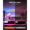 VEVOR LED Neon Rope Light, 16.4 ft, Flexible RGB-IC LED Strip Light, Control with App/Remote, Works with Alexa & Google Assistant, Music Syncing, Custom DIY Neon Flex Lights, for Bedroom Gaming Indoor
