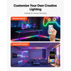 VEVOR LED Neon Rope Light, 16.4 ft, Flexible RGB-IC LED Strip Light, Control with App/Remote, Works with Alexa & Google Assistant, Music Syncing, Custom DIY Neon Flex Lights, for Bedroom Gaming Indoor
