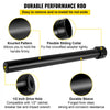 VEVOR Inner Tie Rod Installation Kit, Includes 13 Crowfoot Adapters, Durable 1/2 Inch Drive Tube for Efficient Removal, Crafted from Robust Steel, Ideal for Automotive Maintenance