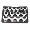 VEVOR Crowfoot Wrench Set, 1/2" Drive 14-Piece SAE (1-1/16" - 2") Crows Foot Wrench Set with Storage Tray, 40CR Material with Laser Etched Sizing, for Mechanical Maintenance or Repairs