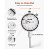 VEVOR Dial Test Indicator with 360-Degree Flexible Arm and 360-Degree Locking Pliers, 0.001 inch Accuracy, 0-1 inch Range, Professional for Machine Set-Up, Narrow Area Measurement, Storage Case