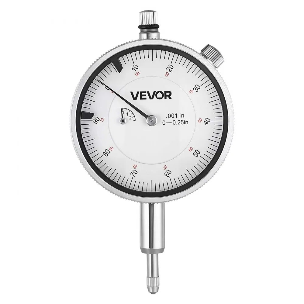 VEVOR Dial Test Indicator and Bore Gauge Measuring Tool Set, Dial Indicator 0.001 inch Accuracy, 2-6 inch Bore Range with Rod, Storage Case, Anvils for Industrial Machining Measurements
