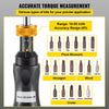 VEVOR 1/4" Drive Torque Screwdriver Wrench Set, 10-50 in-lbs Torque Adjustment Range, Torque Range Accurate to ±5%, 5 in-lb Increment Torque Screwdriver with 18 Bits & Case