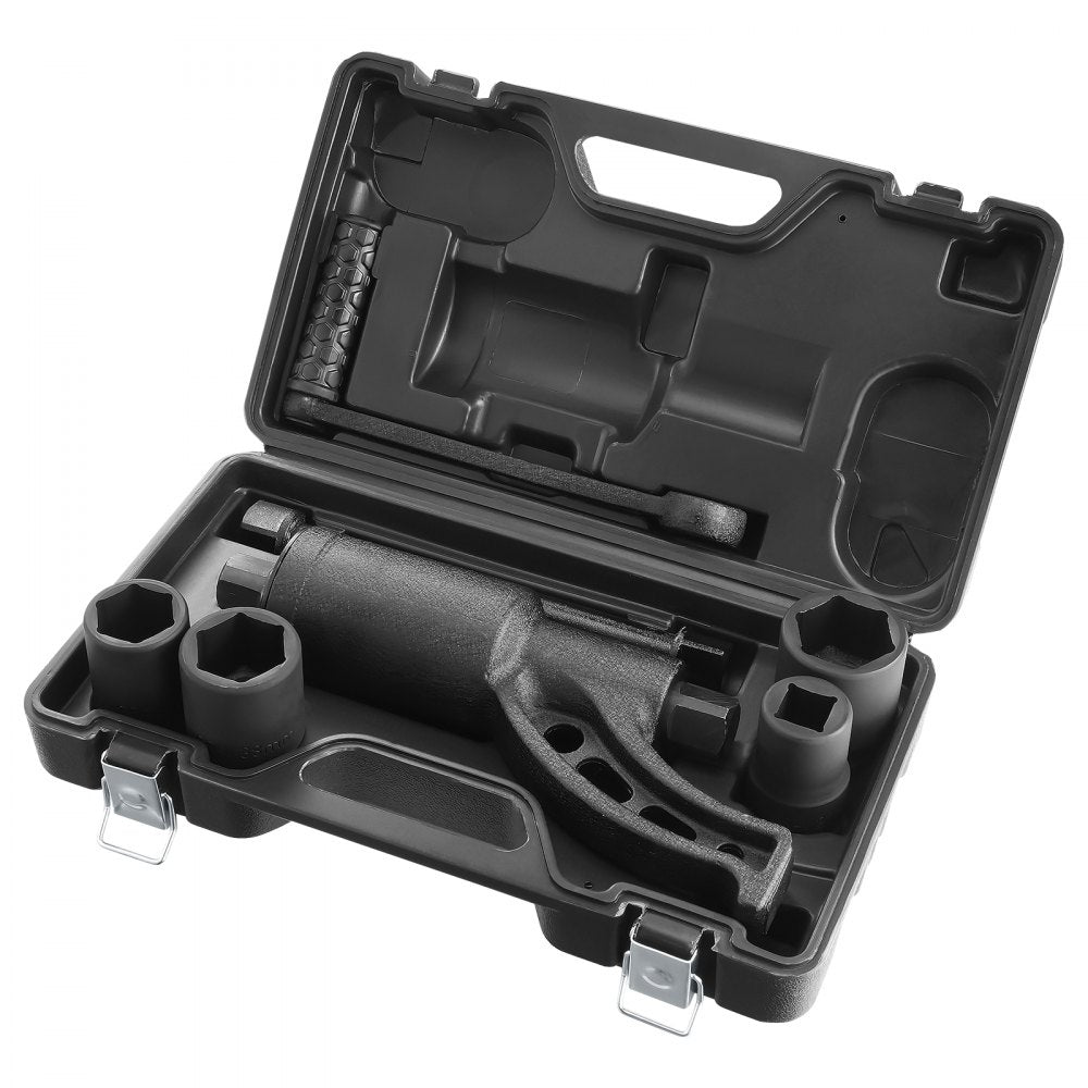 VEVOR Torque Multiplier, Heavy Duty Torque Multiplier Wrench Set, 1 Inch Drive Lug Nut Wrench Torque Multiplier, 1:58 4800N.m Lug Nut Remover, with 4 Sockets and Storage Case for Truck Trailer RV