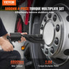 VEVOR Torque Multiplier, 1 Inch Drive Lug Nut Wrench/Multiplier Heavy Duty Torque Multiplier Wrench Set, 1:64 6,800N.m Lug Nut Remover, Includes 4 Sockets (21-41mm) and Storage Case