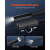 VEVOR Endoscope Camera with Light, 1920P HD Borescope for Android & IOS, 8 LED Lights Inspection Camera with 10FT Semi-Rigid Cable, 2X Zoom, IP67 Waterproof Snake Scope Camera for Auto, Plumbing