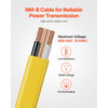 VEVOR NM-B Wire, 14AWG/2C Non-Mettalic Residential Indoor Electrical Wire with Ground, PVC Sheathed High-Purity Copper Core Cable, for Outlets, Switches, Other Loads & Lighting Wiring Projects(50 ft)