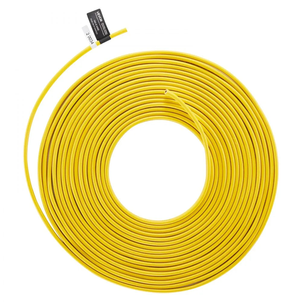 VEVOR NM-B Wire, 14AWG/2C Non-Mettalic Residential Indoor Electrical Wire with Ground, PVC Sheathed High-Purity Copper Core Cable, for Outlets, Switches, Other Loads & Lighting Wiring Project(100 ft)