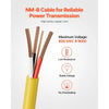 VEVOR NM-B Wire, 6AWG/3C Non-Mettalic Residential Indoor Electrical Wire with Ground, PVC Sheathed High-Purity Copper Core Cable, for Outlets, Switches, Other Loads & Lighting Wiring Projects(50 ft)