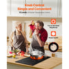 VEVOR Induction Cooktop, 1800W Electric Countertop Burner, 2 Burner Knob Control Stove, Built-in Induction Cooktop with 12 Temperature Settings, Glass Surface, Auto Shut-Off