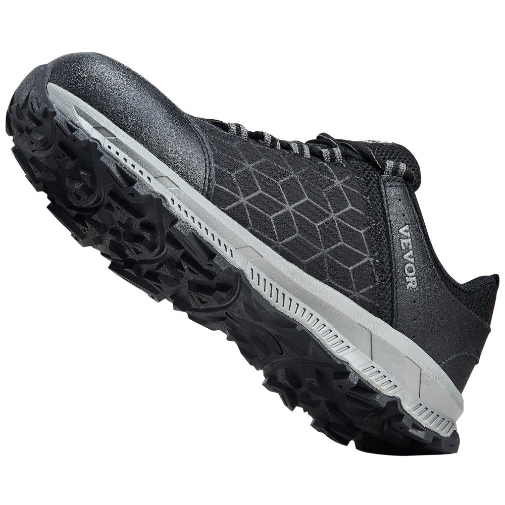 VEVOR Steel Toe Shoes for Men, US Size 13, Men’s Cushion Sport Safety Toe Athletic Work Shoe, Indestructible Safety Sneakers Lightweight,Breathable Industry Construction Work Shoes, Black