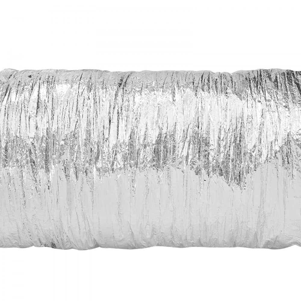 VEVOR Dryer Vent Hose, 5'' Insulated Flexible Duct 25FT Long with 2 Duct Clamps, Heavy-Duty Three Layer Protection for HVAC Heating Cooling Ventilation and Exhaust, R-6.0 Flame Resistance Value