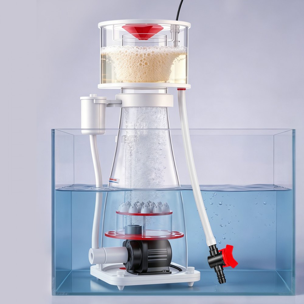 VEVOR Protein Skimmer for 132-264 Gal Saltwater Aquariums In Sump with Pump, Protein Skimmer with DC Pinwheel Pump, Adjustable Control, for 132-264 Gal Saltwater Aquarium & Reef Tank, In Sump Use Only