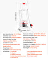 VEVOR Protein Skimmer for 132-264 Gal Saltwater Aquariums In Sump with Pump, Protein Skimmer with DC Pinwheel Pump, Adjustable Control, for 132-264 Gal Saltwater Aquarium & Reef Tank, In Sump Use Only