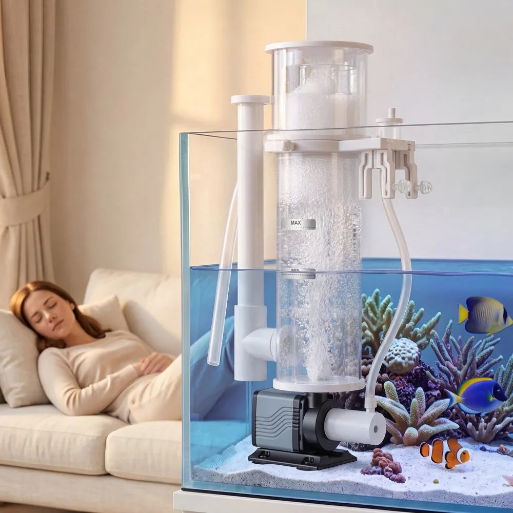 VEVOR Protein Skimmer for 30-80 Gal Saltwater Aquarium Hang On with DC Pump, Protein Skimmer with DC Pinwheel Pump, Adjustable Control, for 30-80 Gal Medium Saltwater Aquariums & Reef Tank Fish Tank