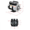 VEVOR 3HP Air Compressor Electric Motor, 230V 15.5 Amps, 56 Frame 3450RPM, 5/8" Keyed Shaft, 1.88" Shaft Length, Single Phase, CW/CCW Rotation (Factory Setting is CCW)