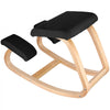 VEVOR Wooden Ergonomic Kneeling Chair Memory Seat Cushion Relieving Body Black