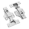 VEVOR Cabinet Hinges, 50 Packs Full Overlay Kitchen Cabinet Door Hinges, 100 Degree Opening Angel Soft Close Concealed Cupboard Hinges for Framed + Frameless Cabinet Type, with Mounting Screws